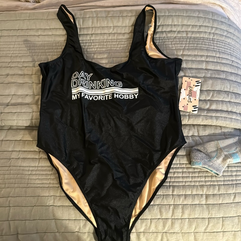 Bridesmaid bachelorette party swim suit